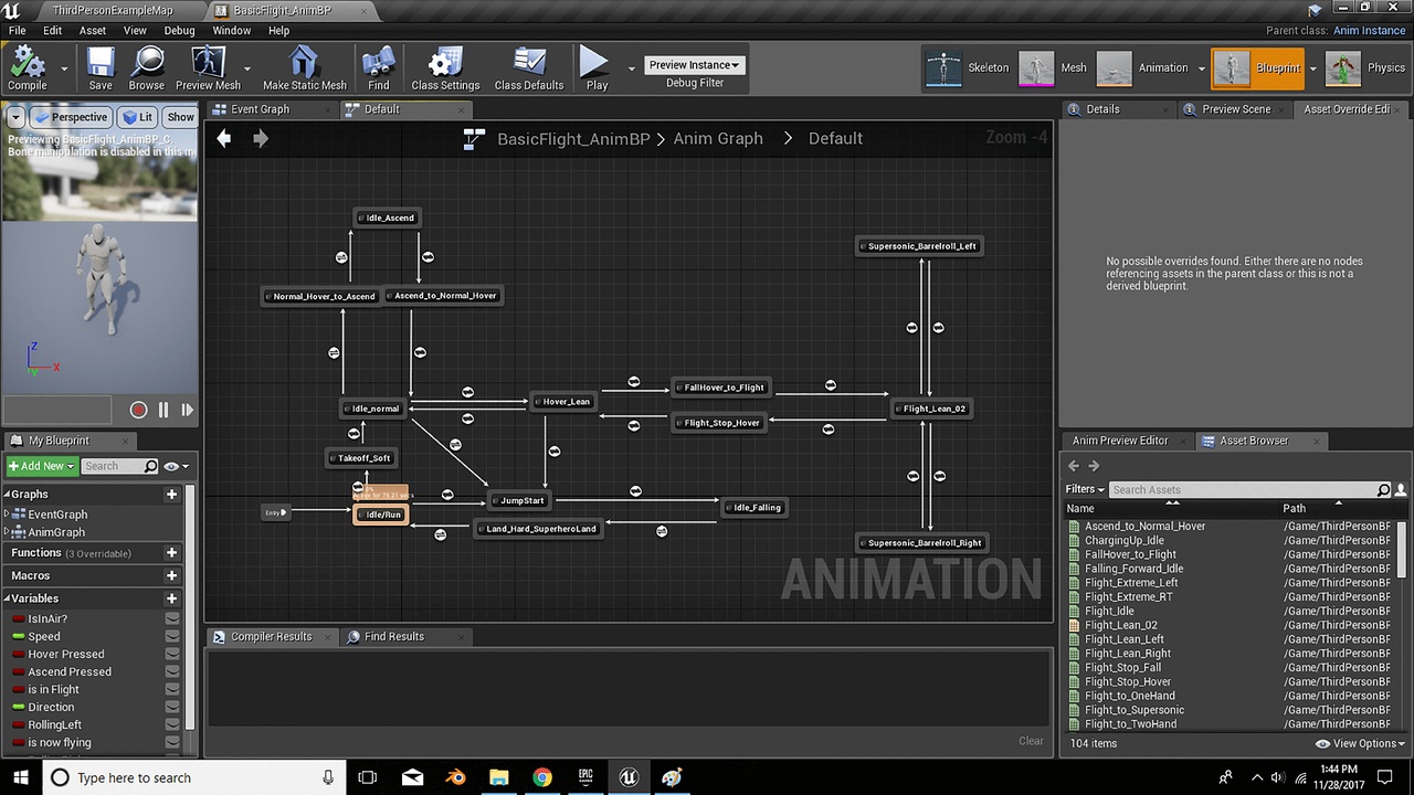 Media 1 for listing Flight Animation Blueprint