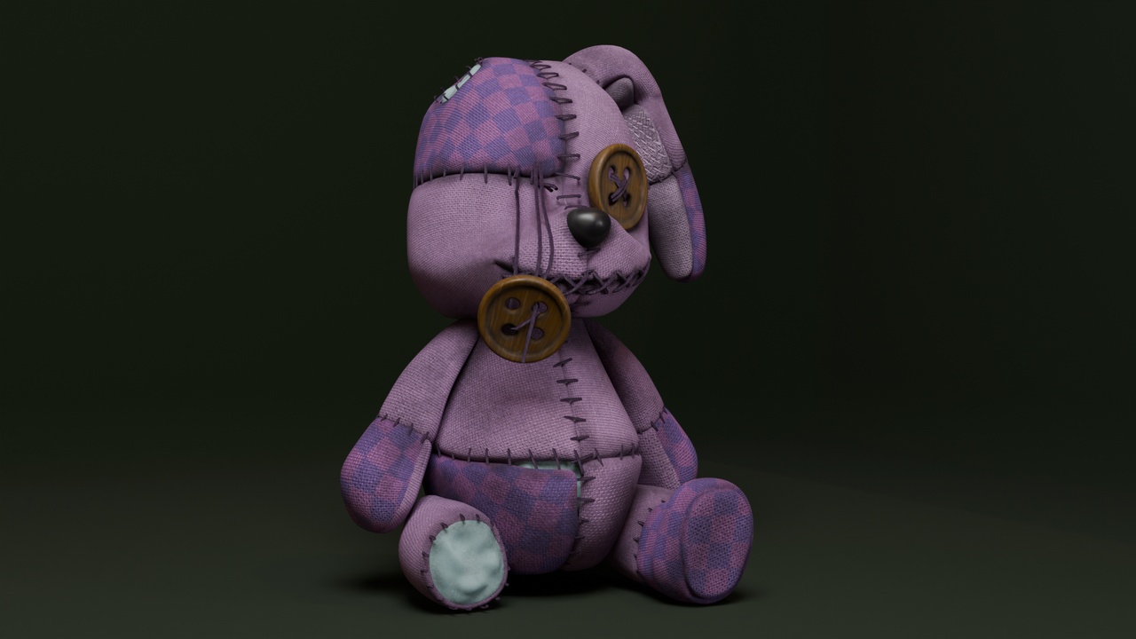 Media 1 for listing Creepy Cute broken plush toy