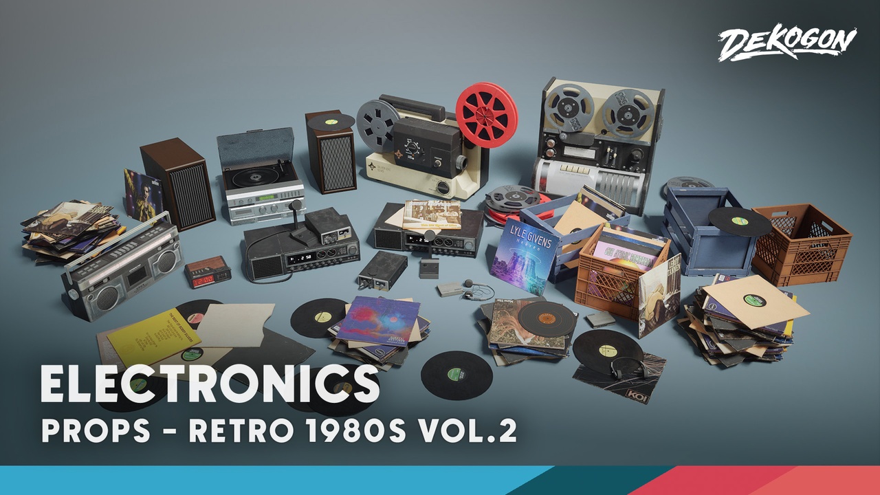 Media 1 for listing Retro 80's VOL.2 - Electronics (Nanite and Low Poly)