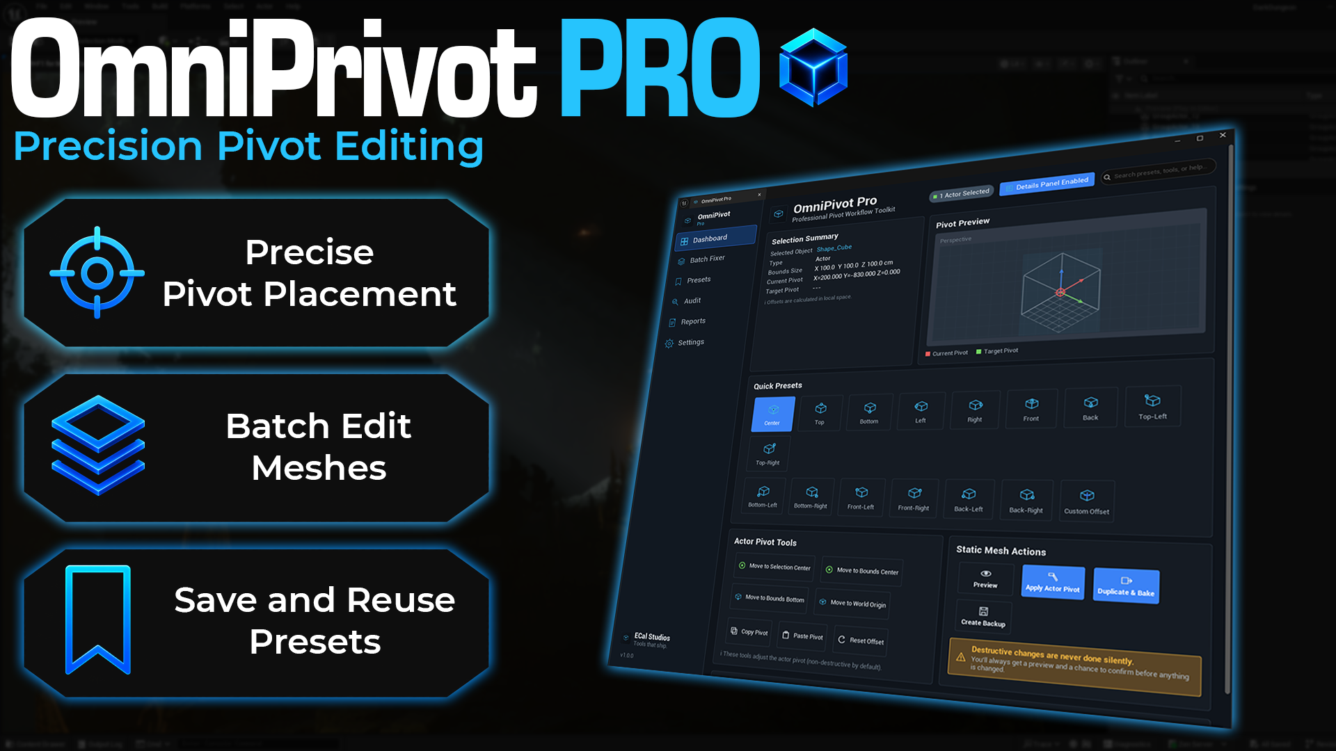 OmniPivot Pro - Professional pivot placement | Fab