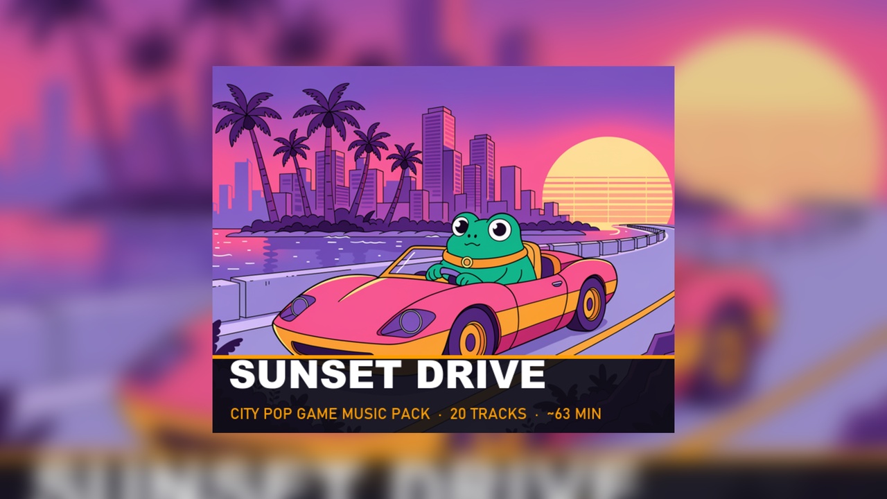 Media 1 for listing Sunset Drive - City Pop Game Music Pack