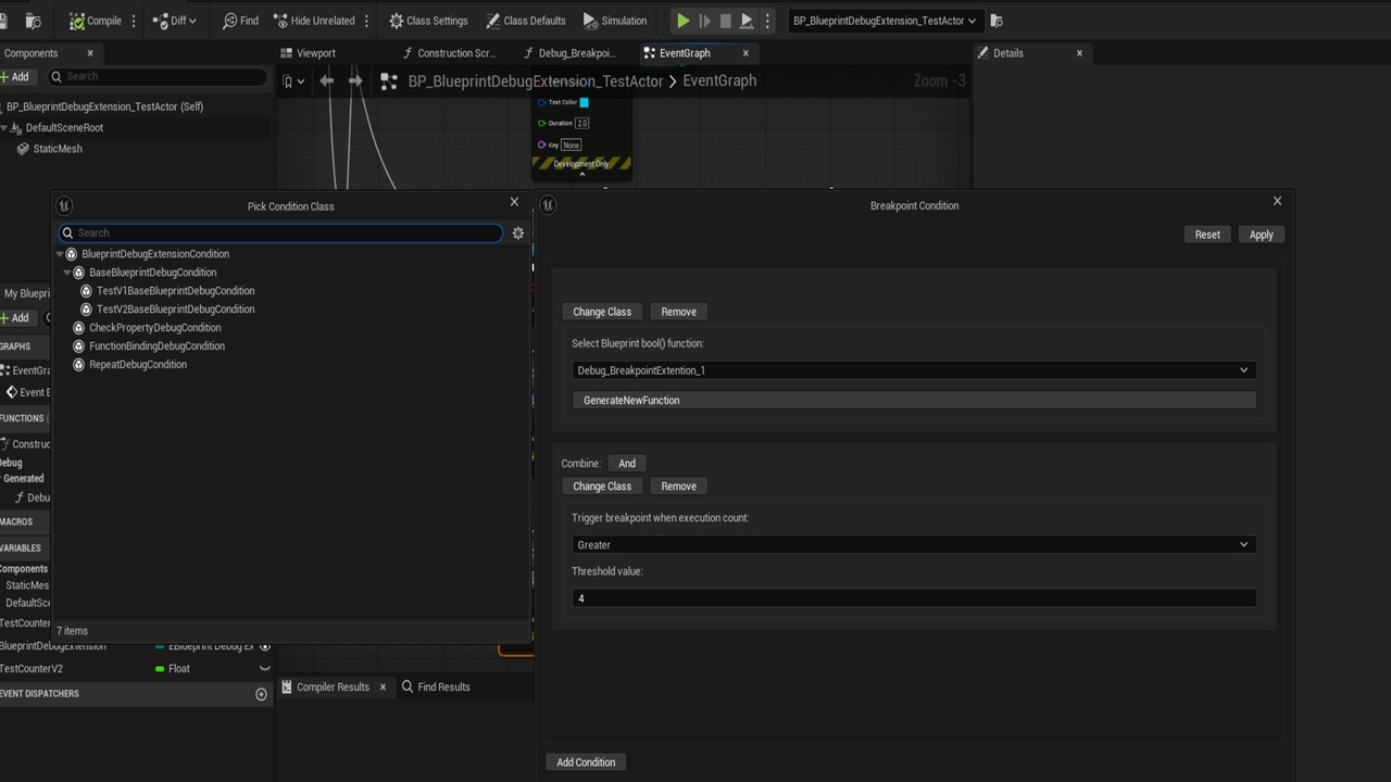 Media 1 for listing Conditional Blueprint Breakpoint