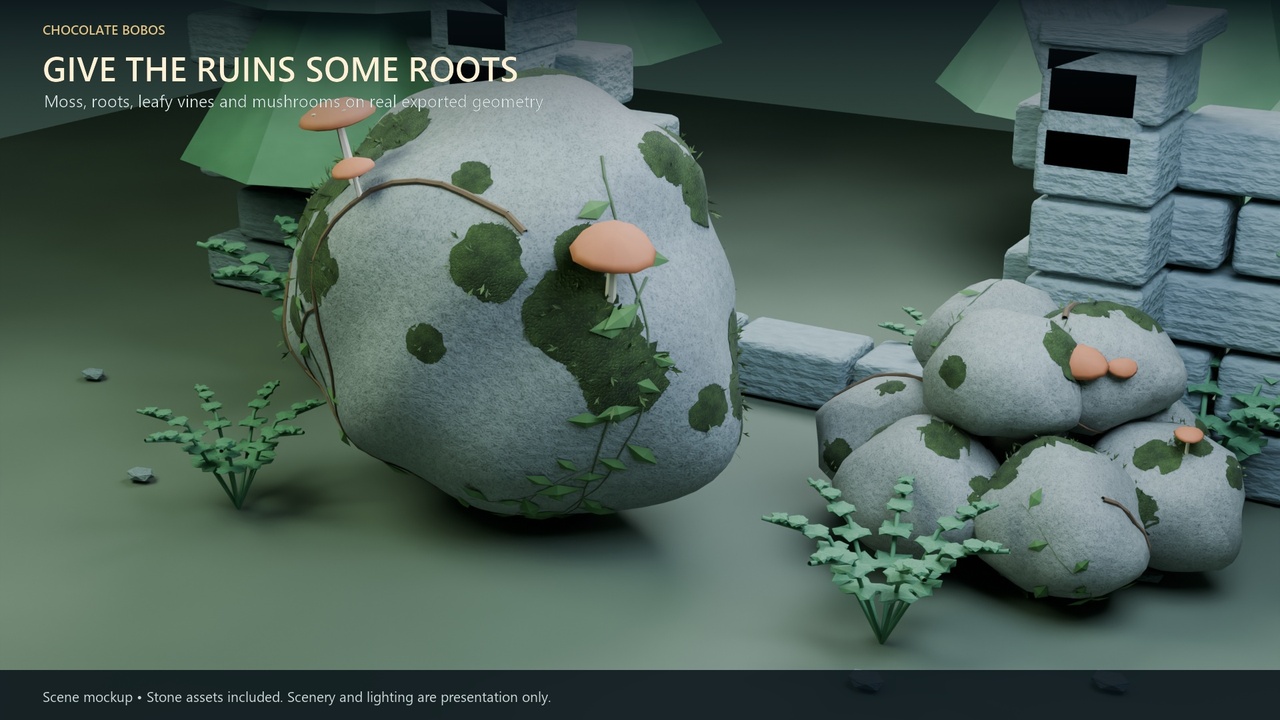 Media 1 for listing Biome Stoneworks - 24 Customizable Rocks, Pebbles, Ore & Crystals