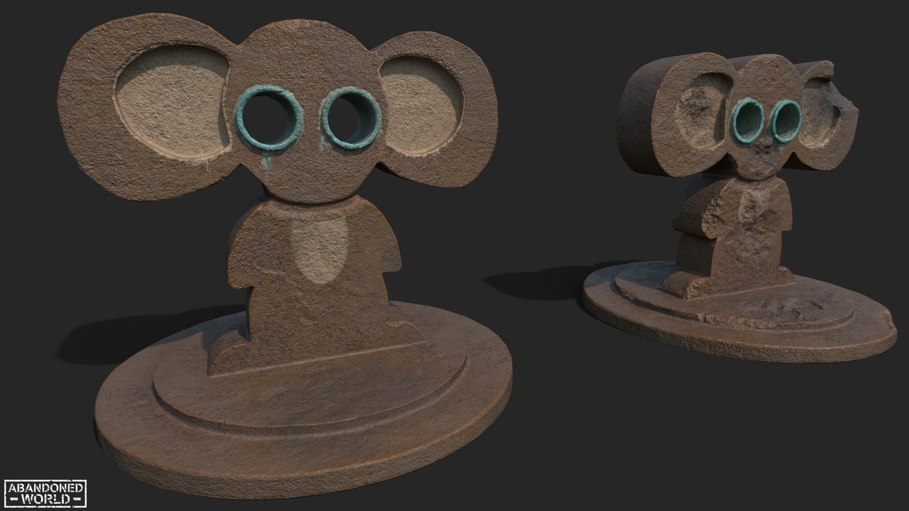 Media 1 for listing Cheburashka Sculpture