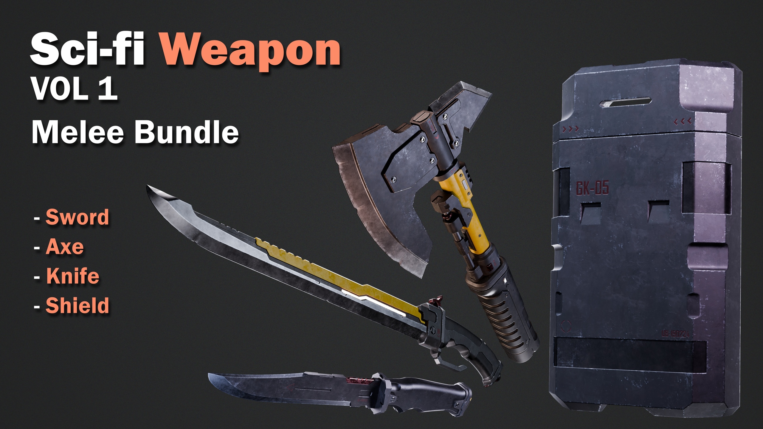 Media 1 for listing Sci-fi Weapon - Melee Bundle/Pack