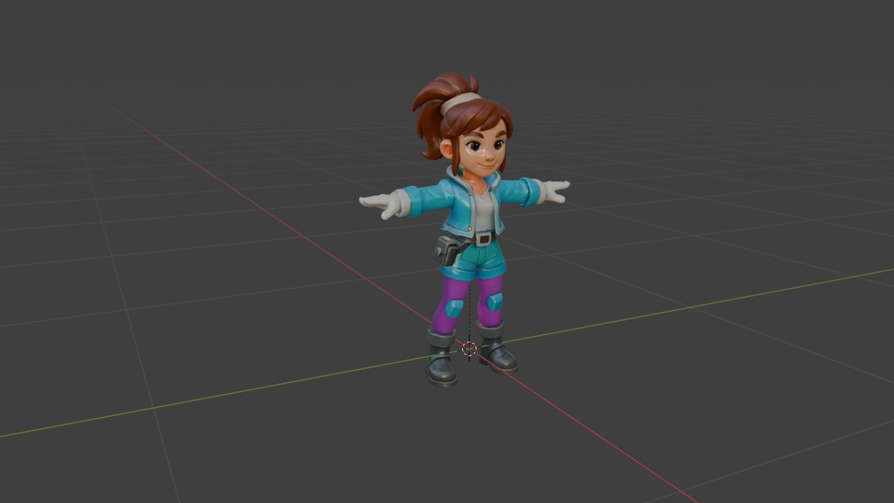 Media 1 for listing Girl Explorer 3D Character