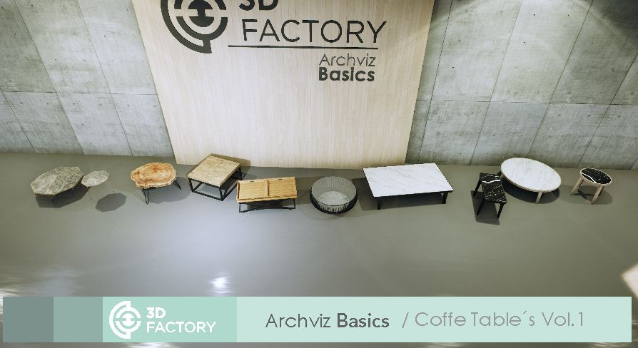 ArchViz Basics - Coffee Table Pack | Fab