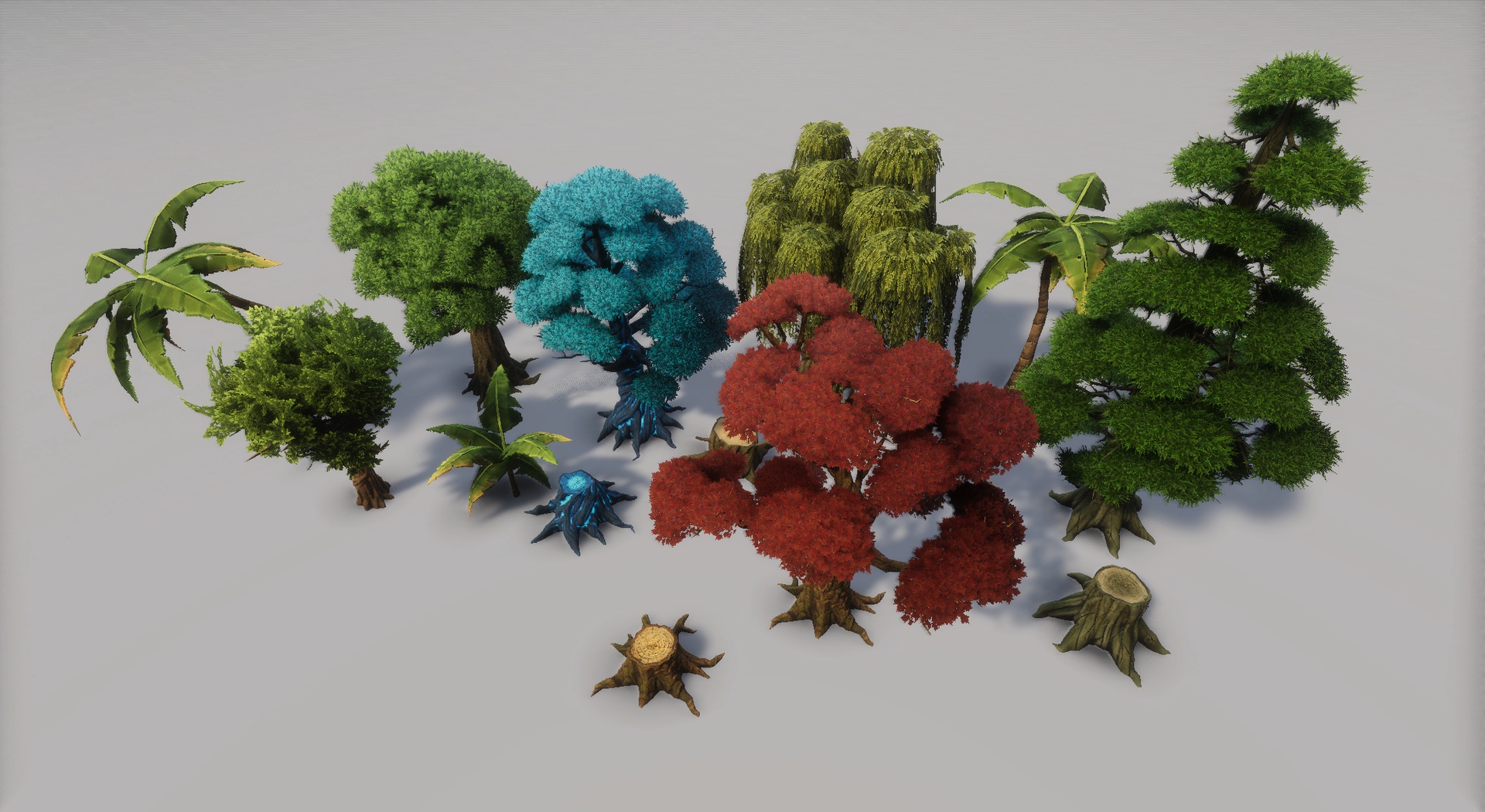 Media 1 for listing Pixel Art 3D Trees Asset Pack