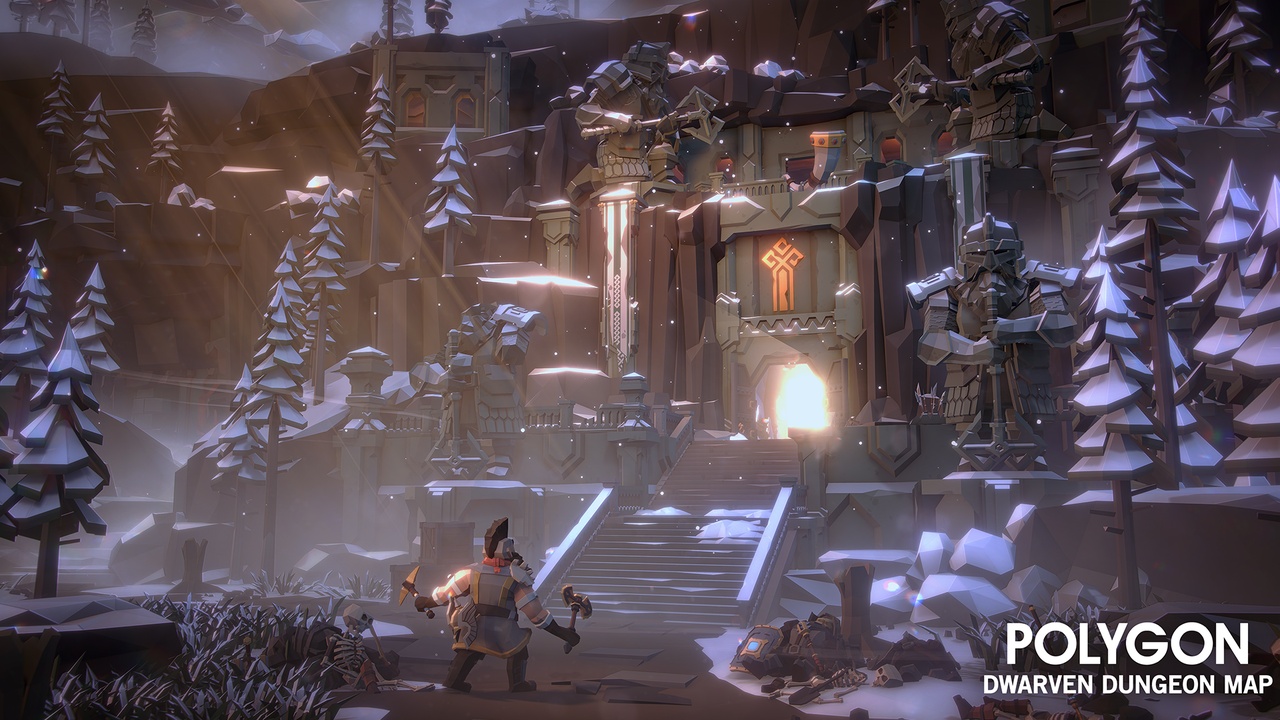 Media 1 for listing POLYGON Dwarven Dungeon Map by Synty