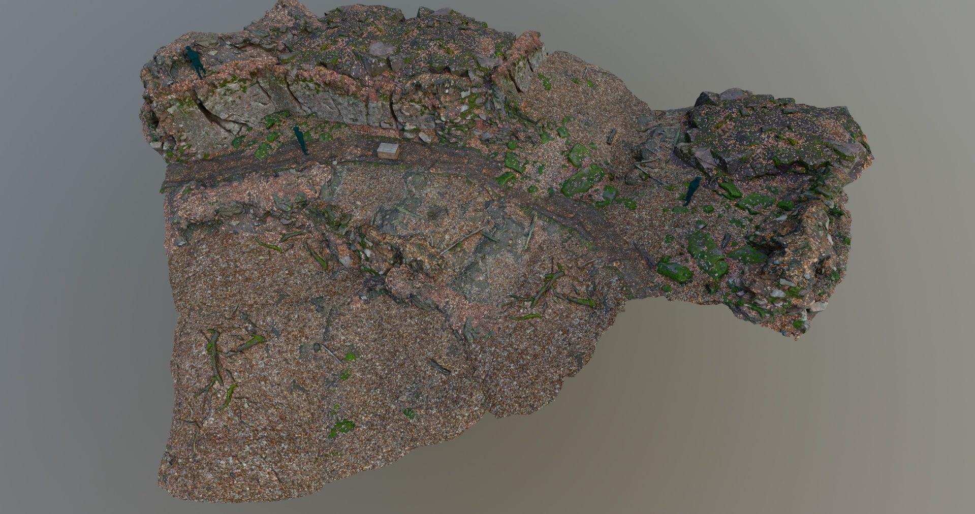 الوسائط 1 للقائمة Forest ground and rock set