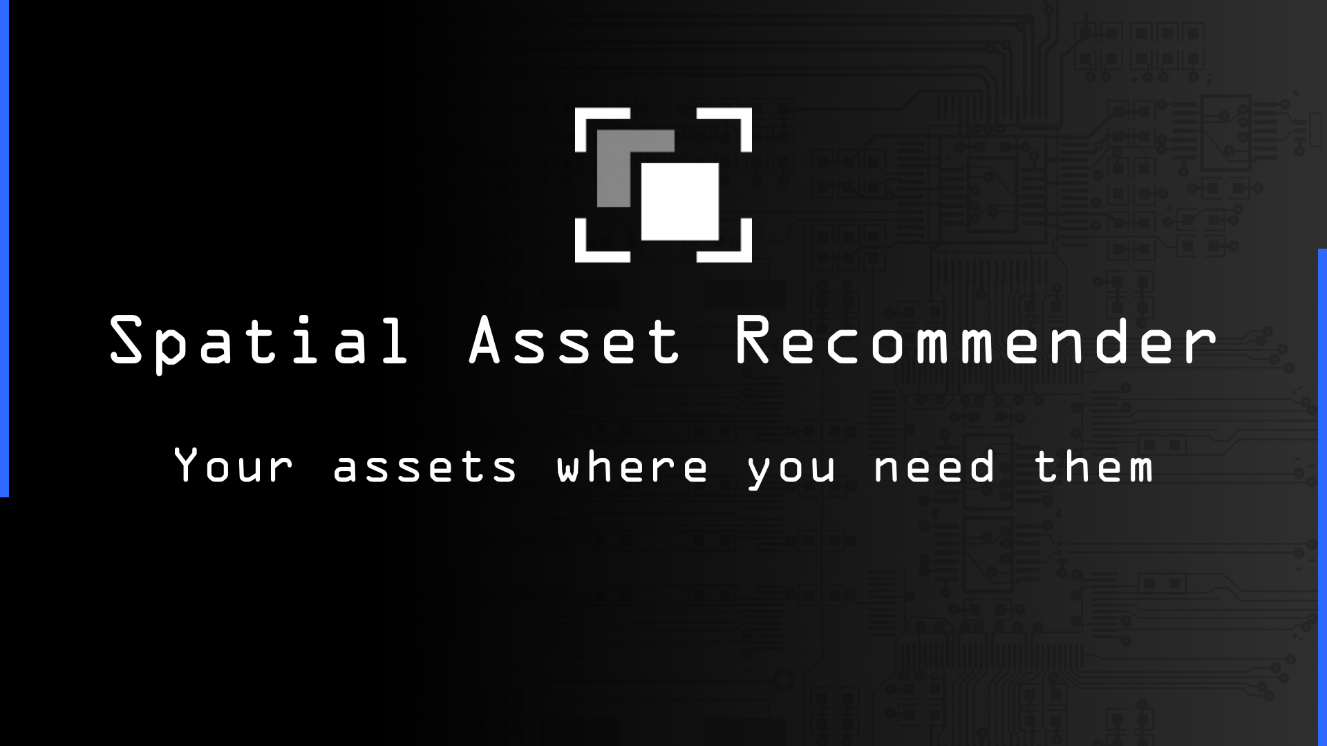 Spatial Asset Recommender