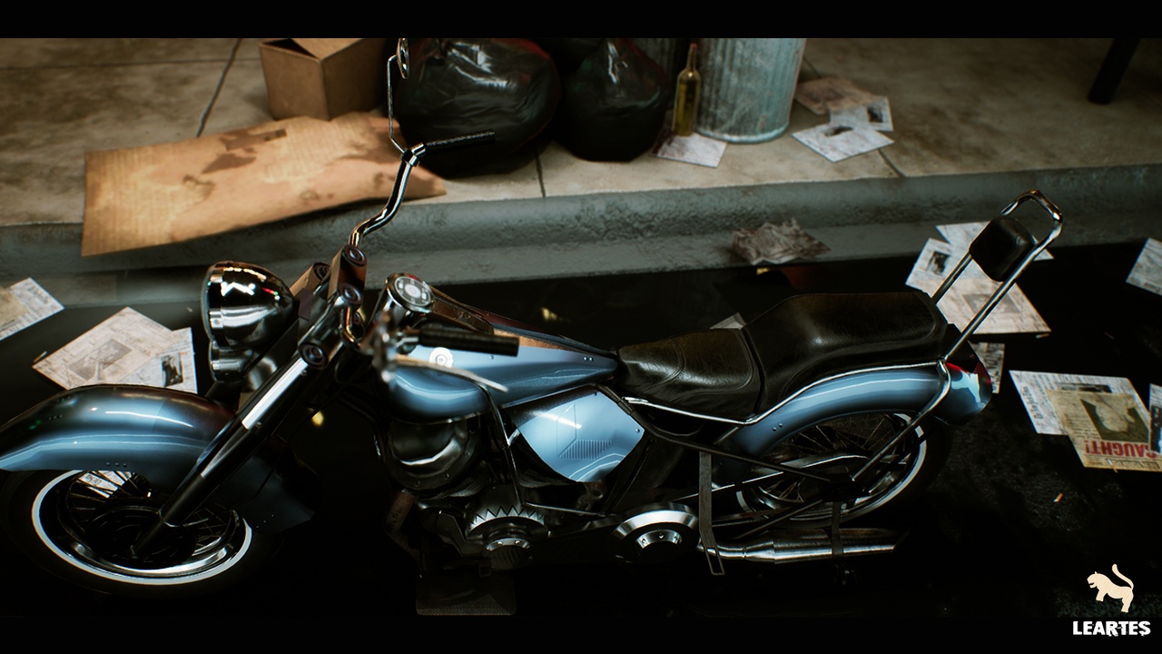 Media 1 for listing Classic MotorBike / Driveable / Functional (Classic MotorBike Vehicle 3D Model)