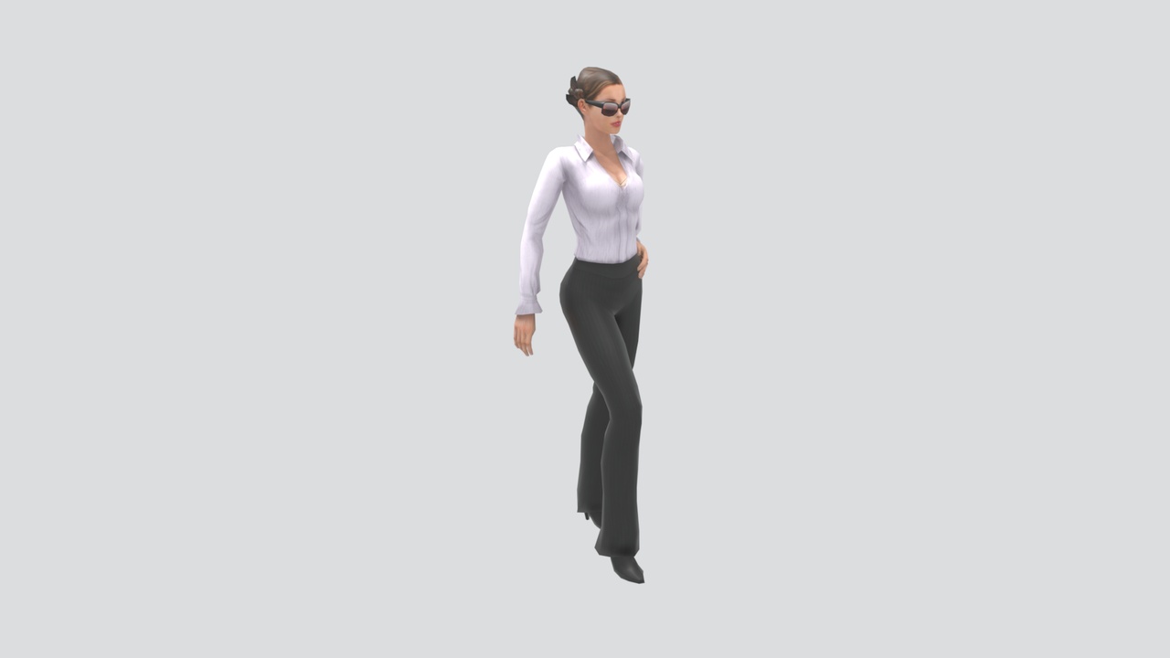 Media 1 for listing Casual Businessman in Light Blue Shirt and Khaki Pants 3D Model