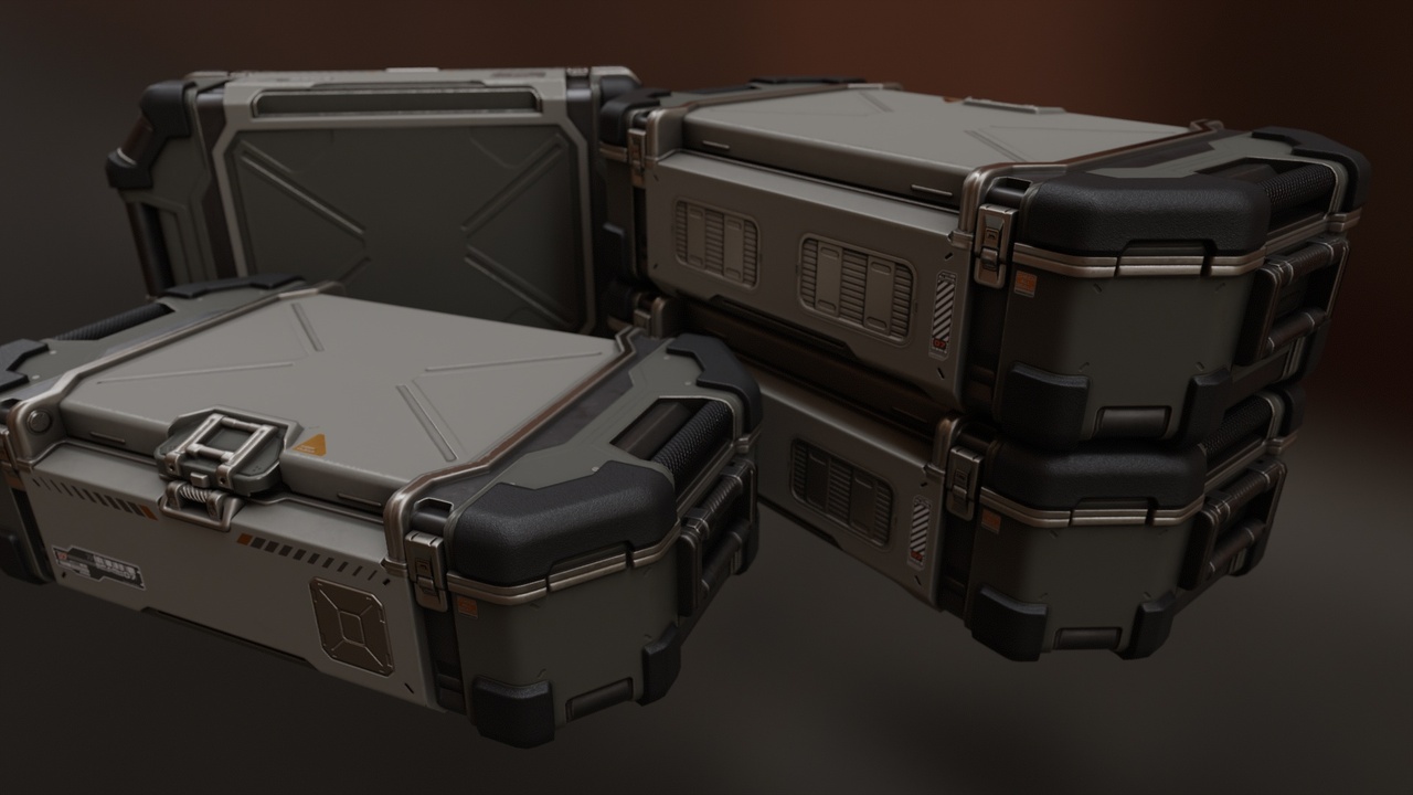 Media 1 for listing Sci-Fi Chest,Box,Bin,Trunk,Cube