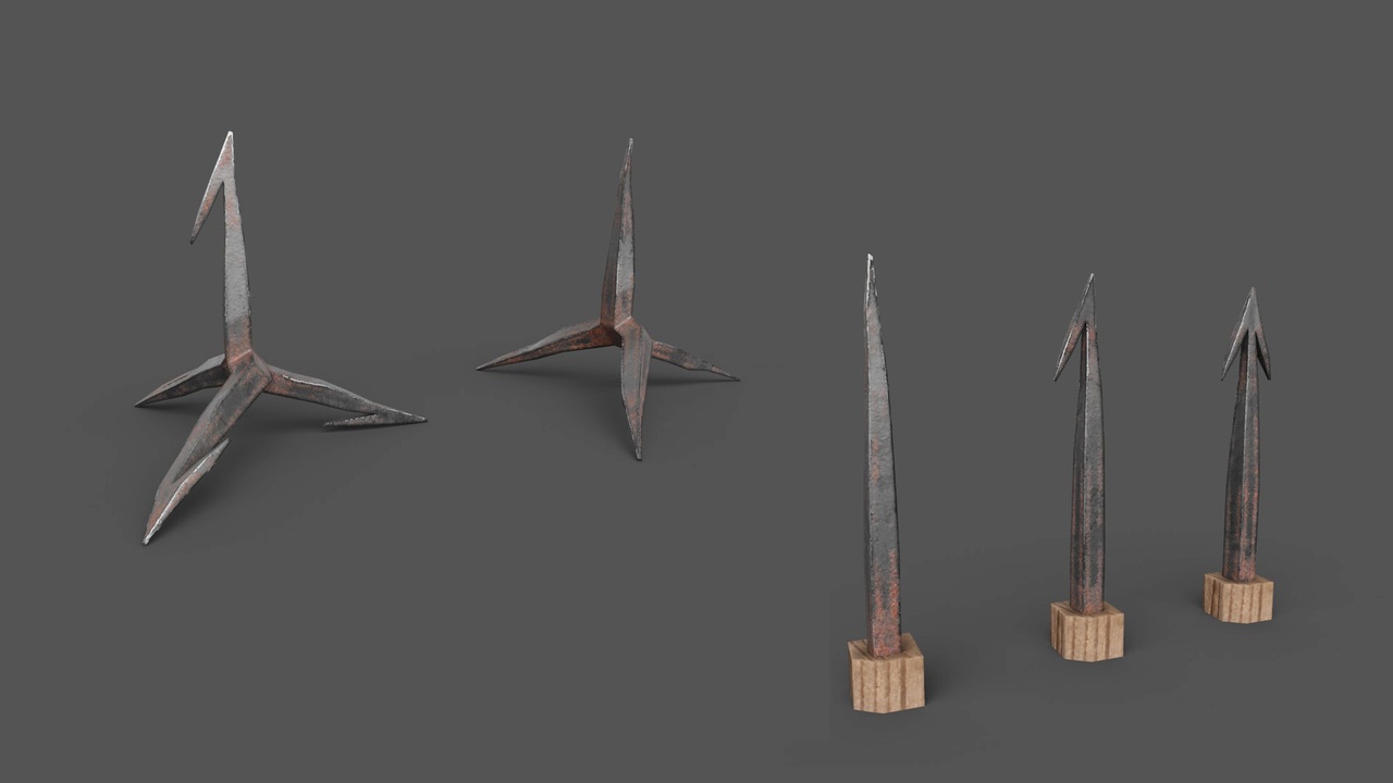 Media 1 for listing Foot trap caltrops crows feet