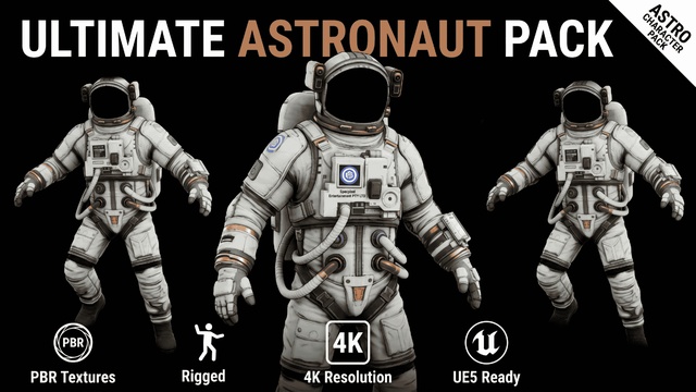 Realistic Astronaut Character Pack