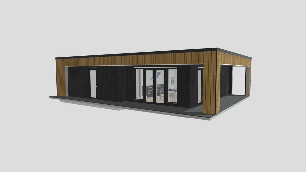 Media 1 for listing 8B V2 Prefab modern box-house game ready