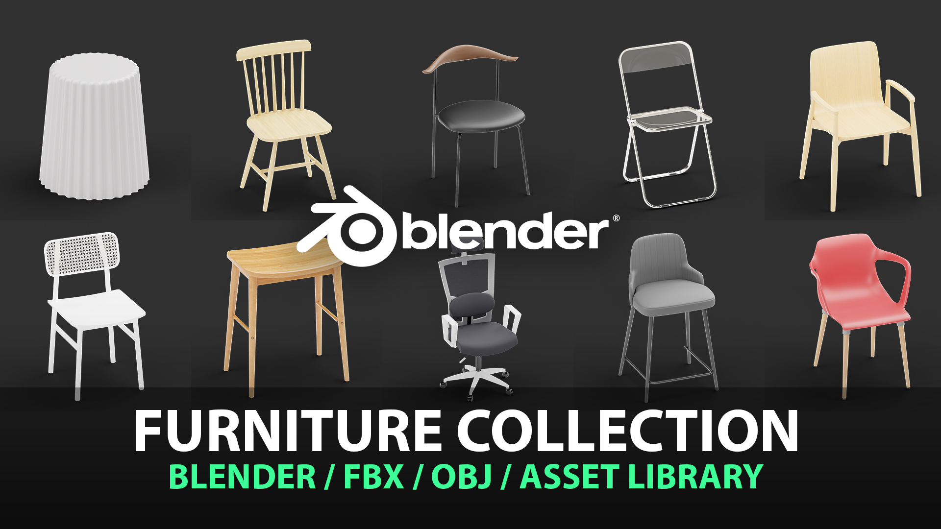 Chair Model Collection 134 | Fab