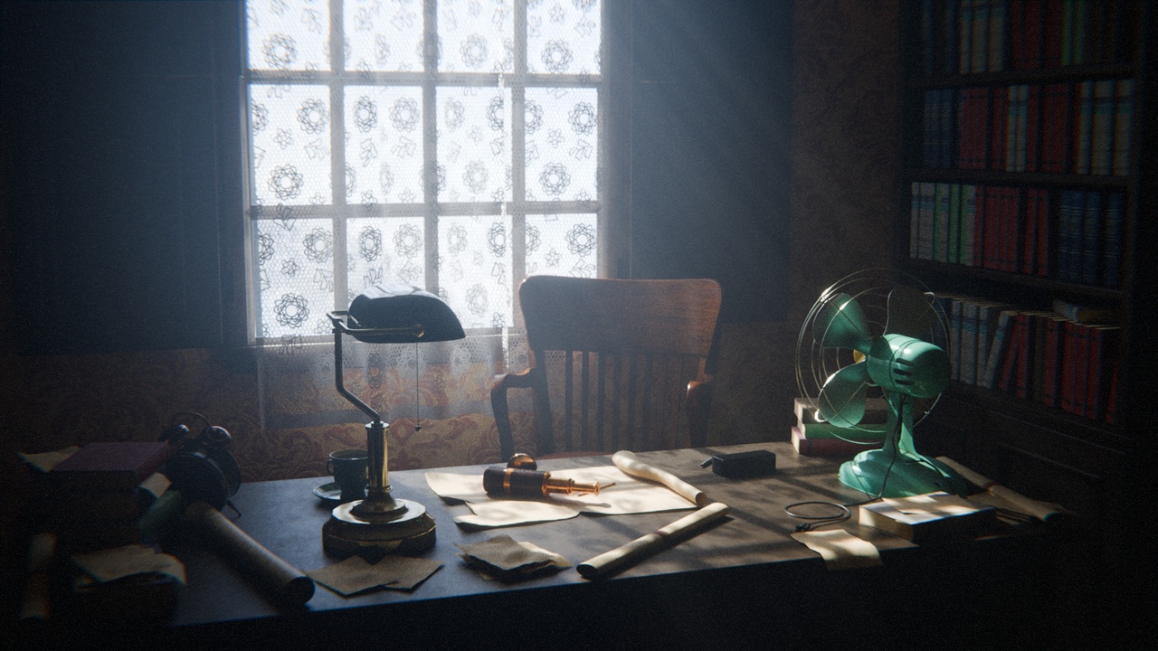 Medium 1 für Eintrag Old Office 3d Scene