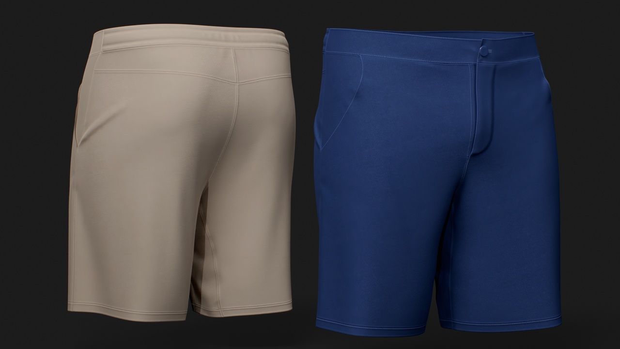 Media 1 for listing Casual Shorts for MetaHuman – Parametric Wardrobe (MHPKG)