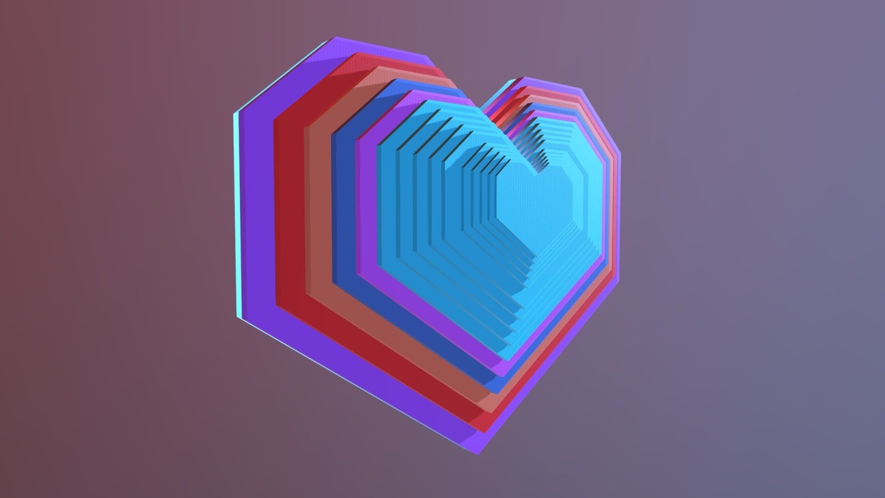 Media 1 for listing HEART SHAPE ANGULAR