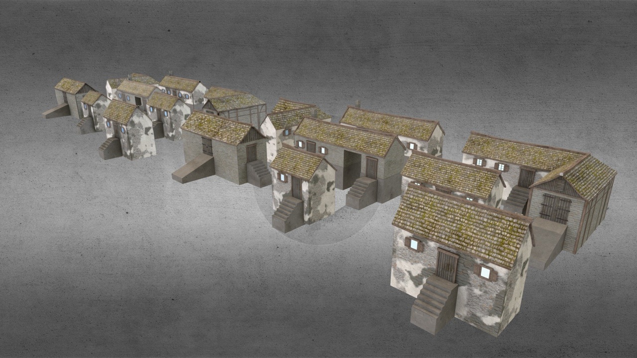 Media 1 for listing Medieval: Village House Pack