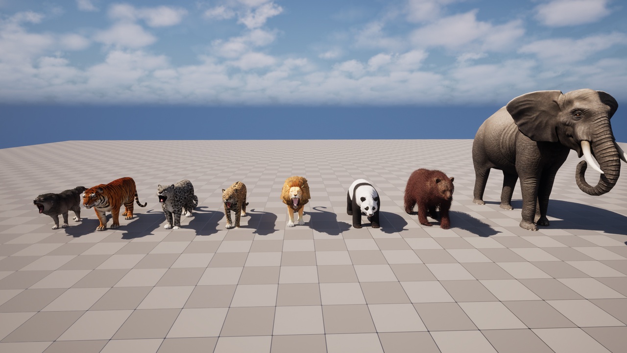 Media 1 for listing Ultimate Wildlife Pack Game Ready (UE5 + Unity)