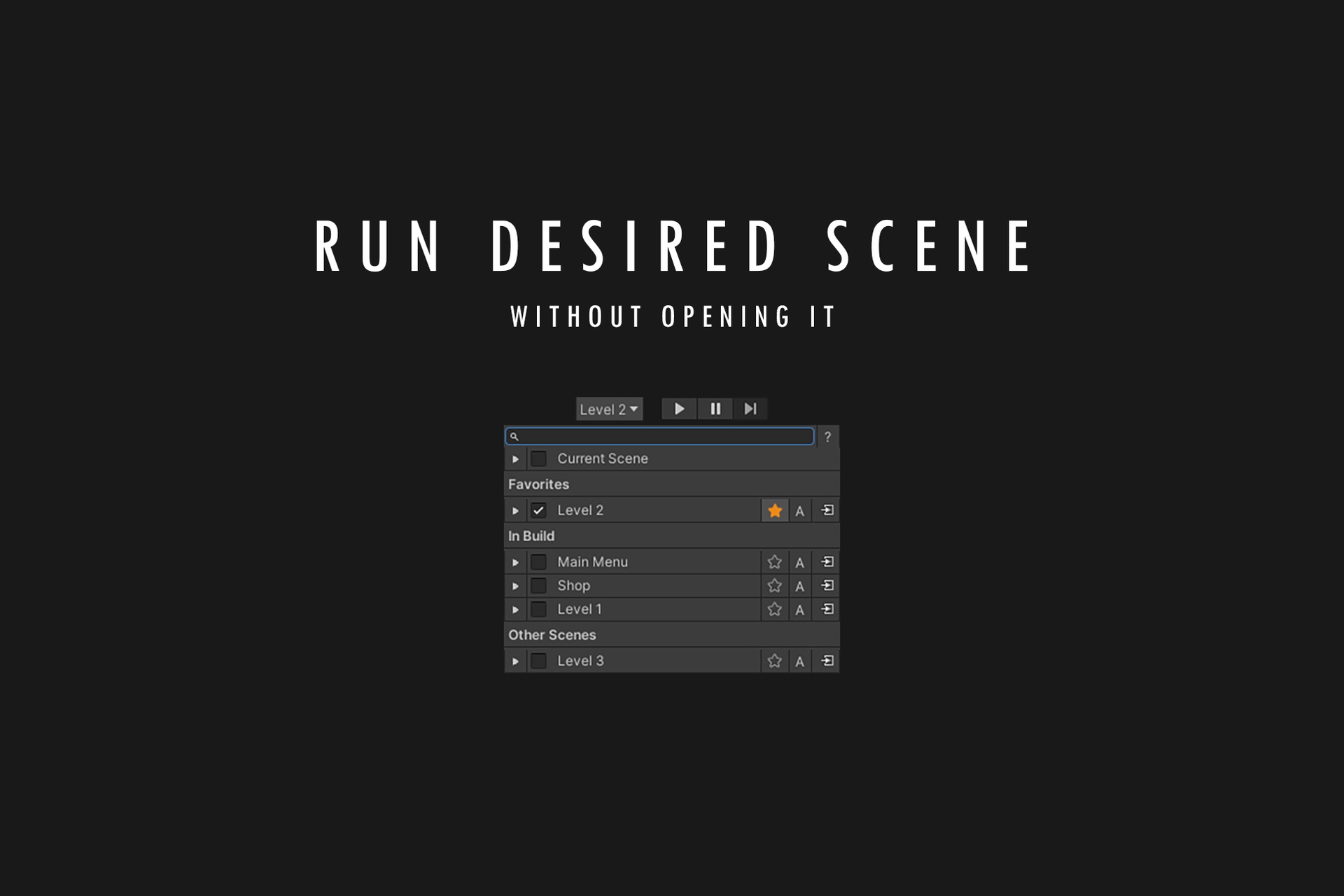 Media 1 for listing Run Desired Scene
