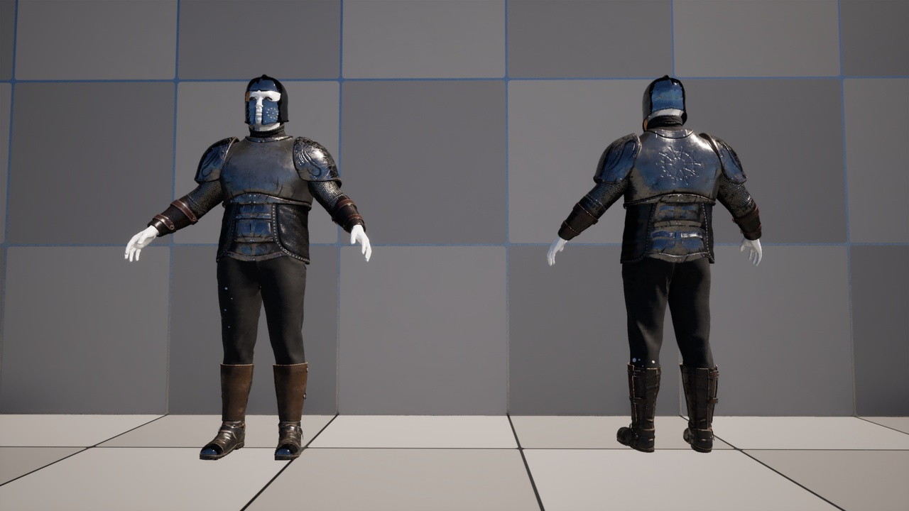 الوسائط 1 للقائمة MetaHuman-Compatible Warrior Outfit