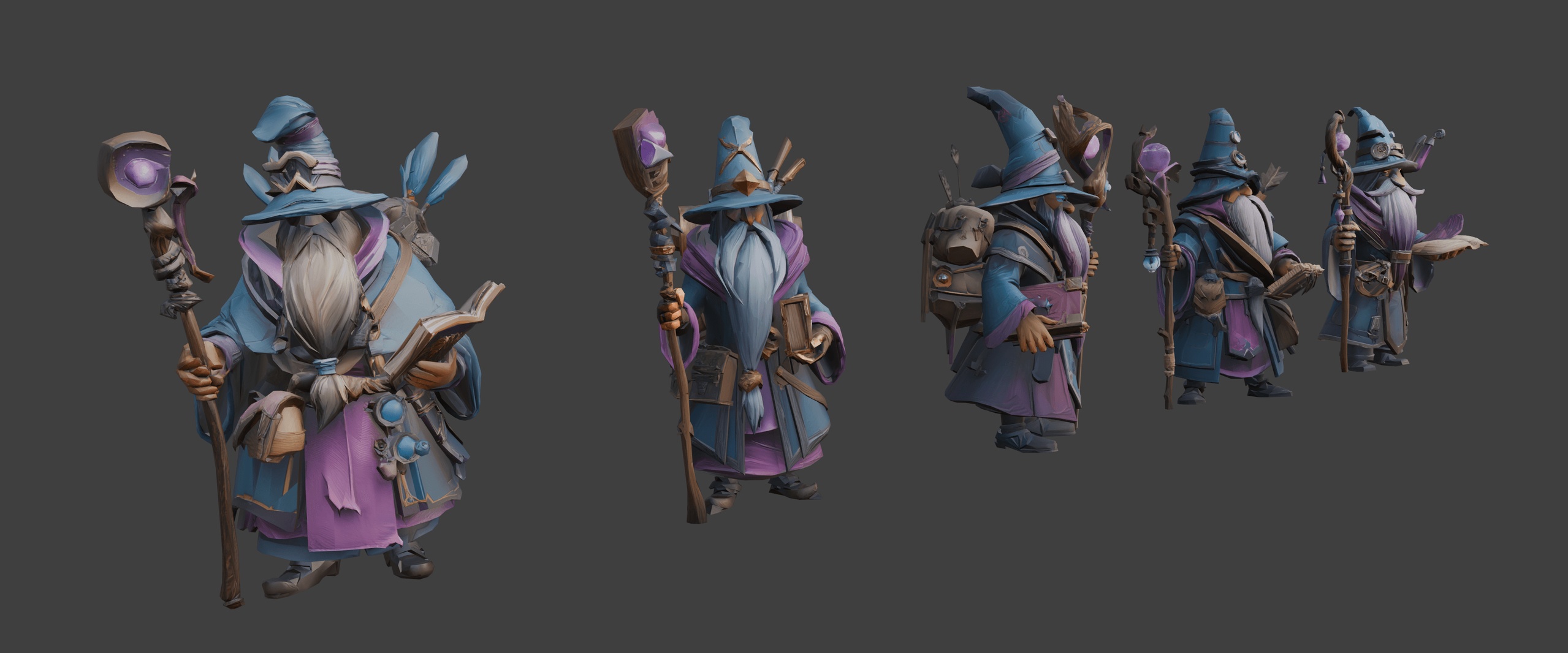 Media 1 for listing Fantasy Elder Wizards 🧙♂️(LowPoly)