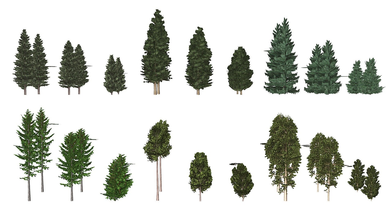 Media 1 for listing Trees Pack - Ultra Low Poly LOD