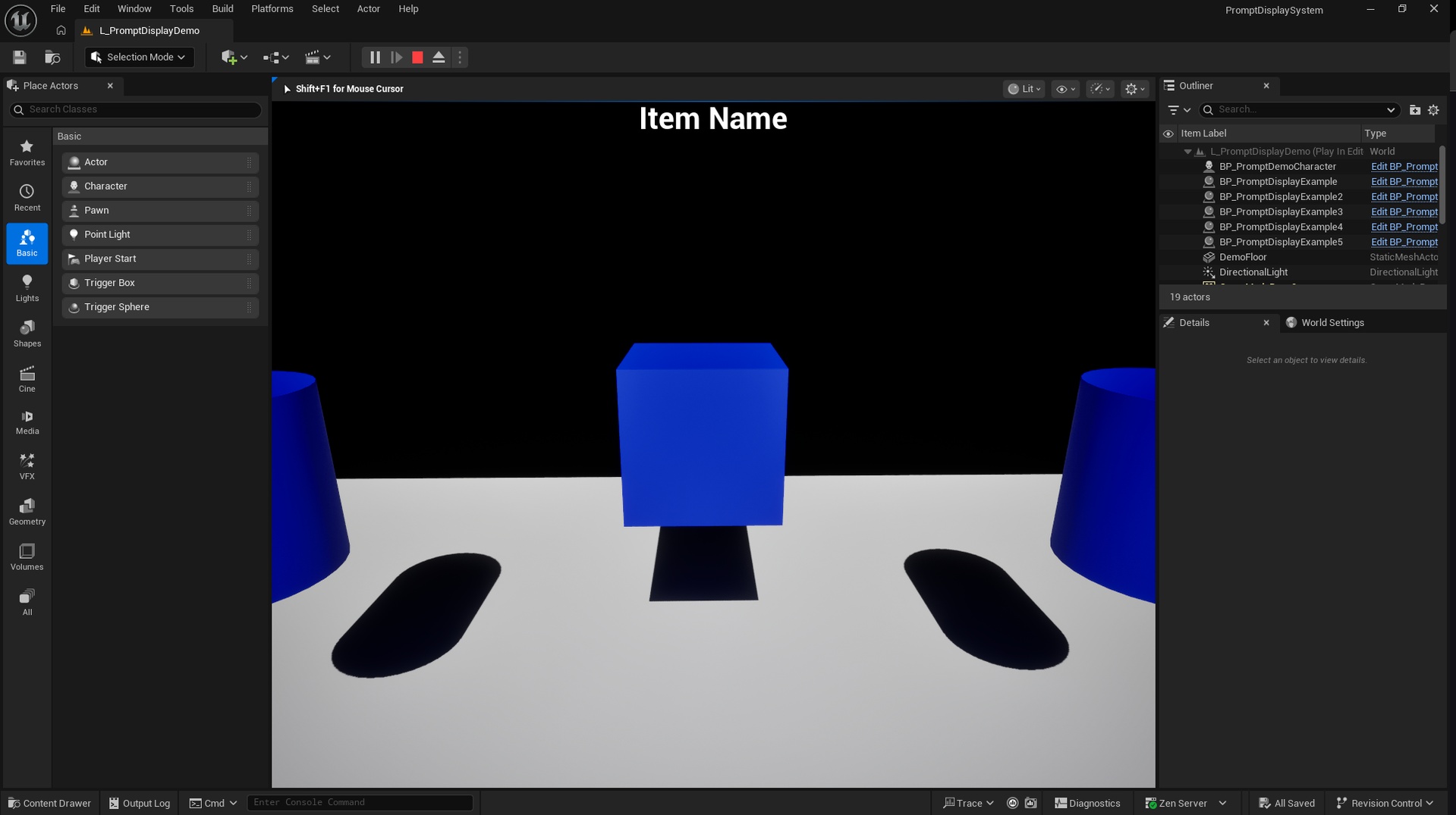 Media 1 for listing Prompt Display Tool Lite - Blueprint Look Prompts