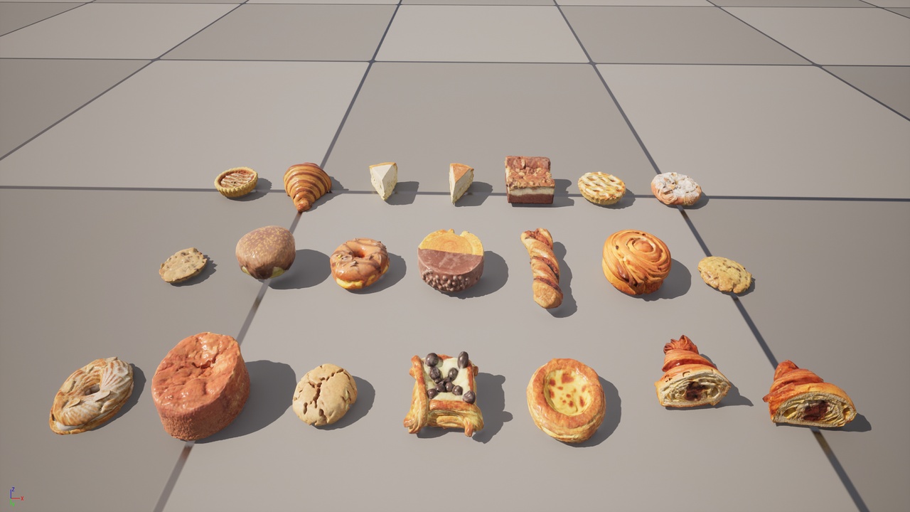 Pastry Collection - Photoscan HQ Models (RealFood02 Pastry) 제품 등록을 위한 미디어 1개