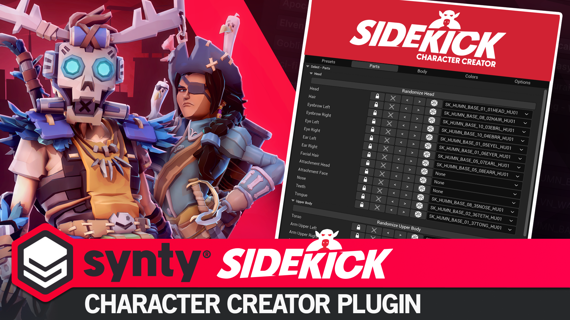 Sidekick Modular Character Creator Tool Plugin by Synty | Fab