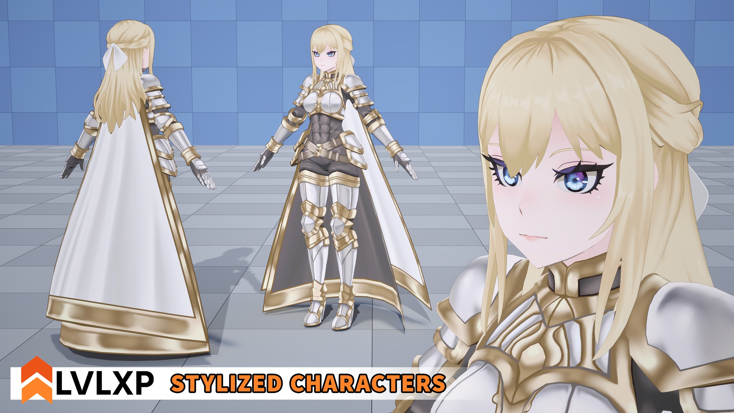 Media 1 for listing Stylized Characters - Knight Lady "Erika"