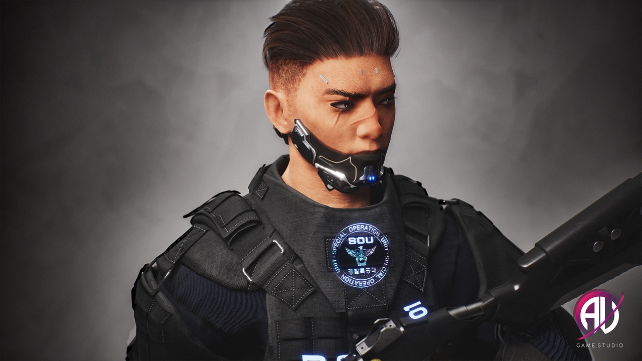 Media 1 for listing Cyberpunk Soldier - Kim