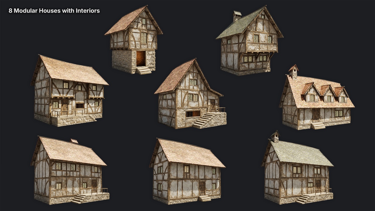 Media 1 for listing Medieval Houses Pack