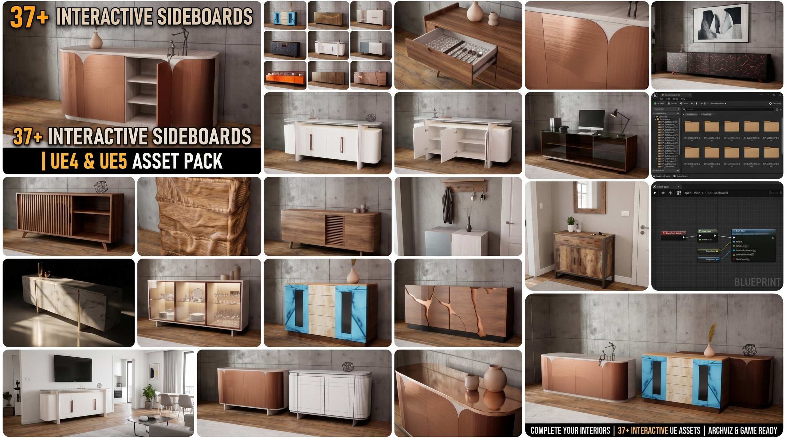 Media 1 for listing Infinity Credenza Sideboard