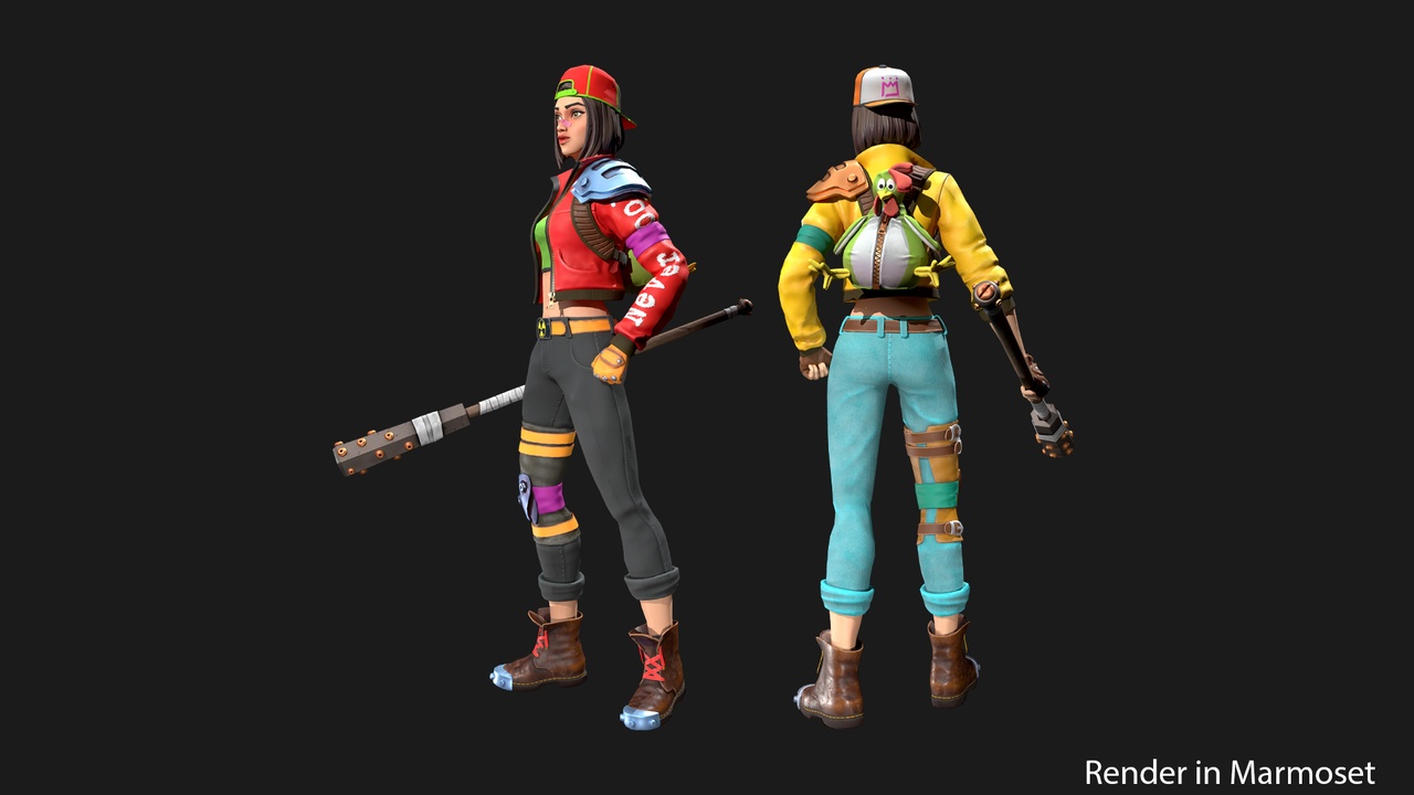 Media 1 for listing Stylized girl