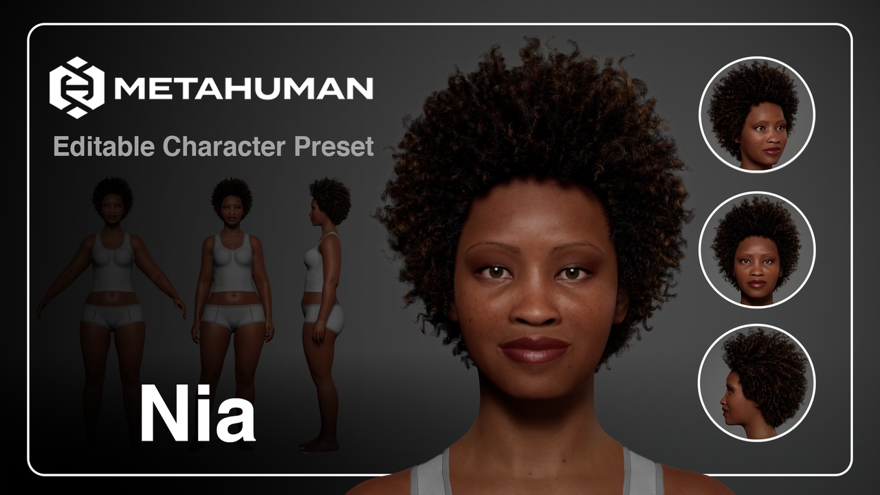 Media 1 for listing Nia - Editable Metahuman Character