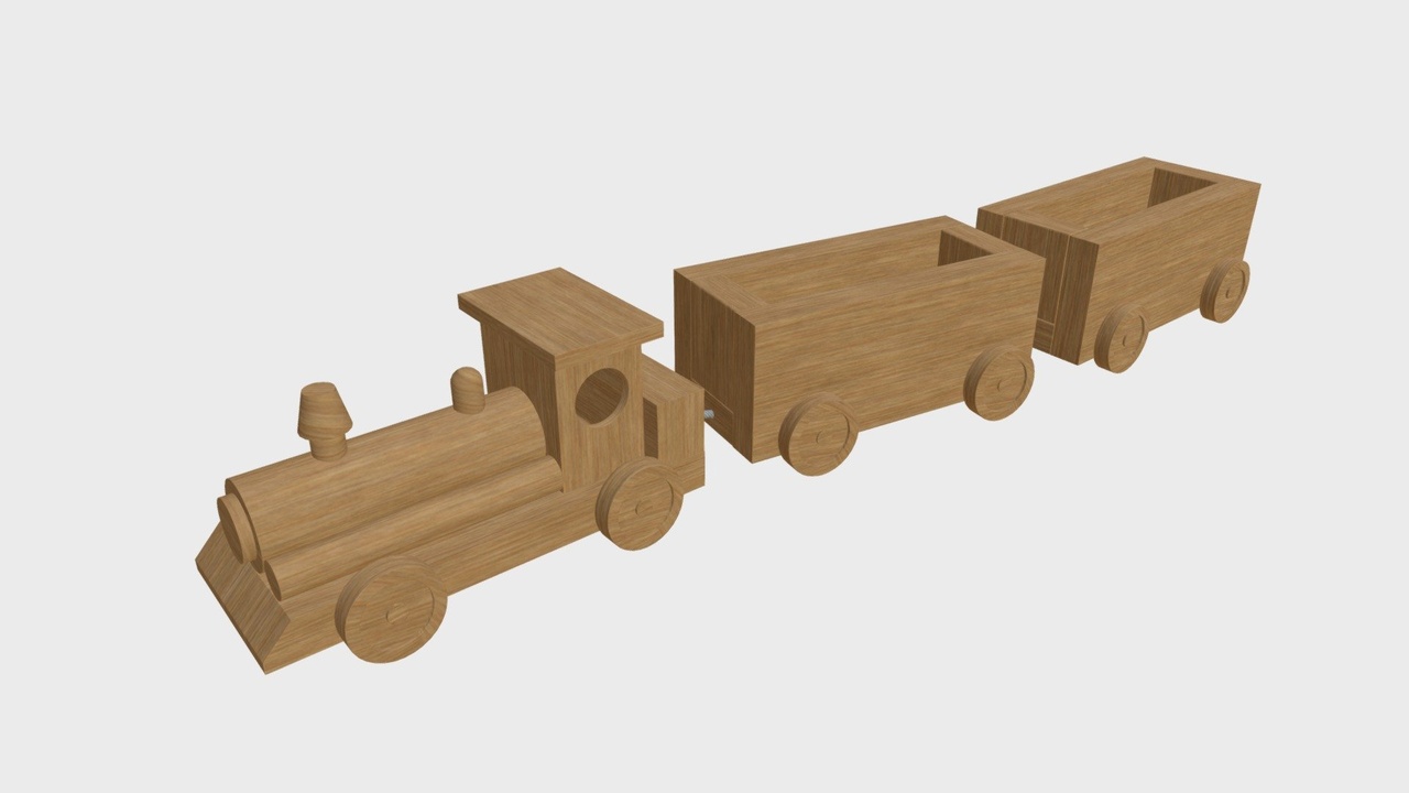 Media 1 for listing Wooden train toy
