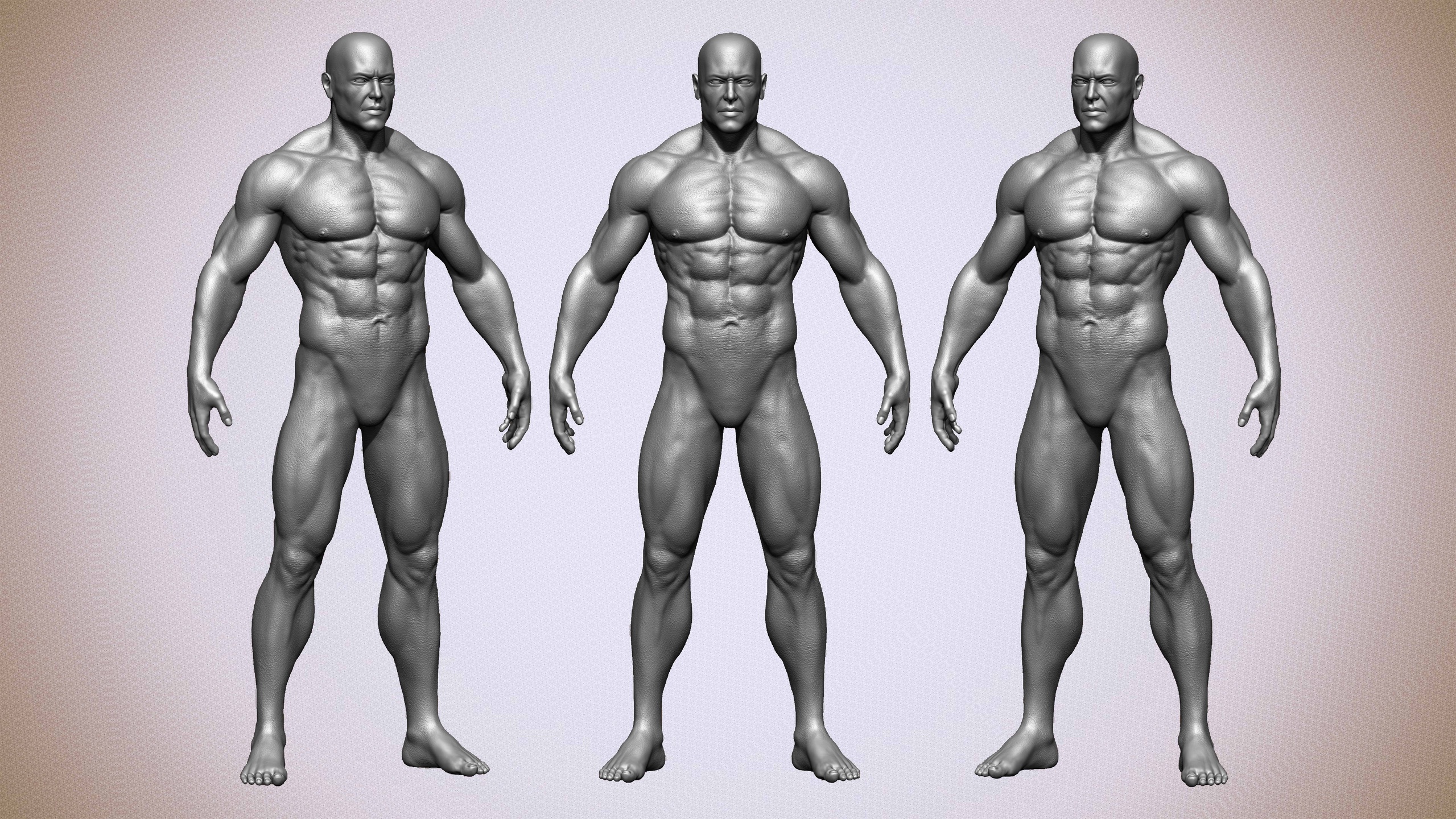 Media 1 for listing Realistic Male Anatomy (Basemesh) Volume 01