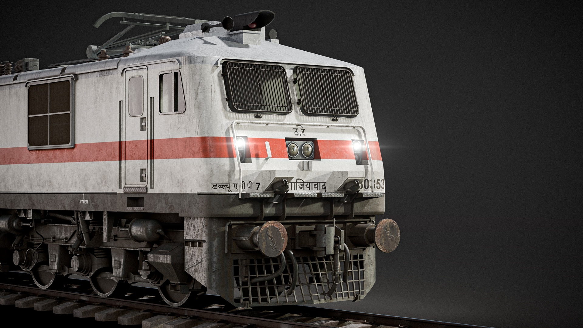 Media 1 for listing WAP P7 Electric Indian Locomotive 3D Model