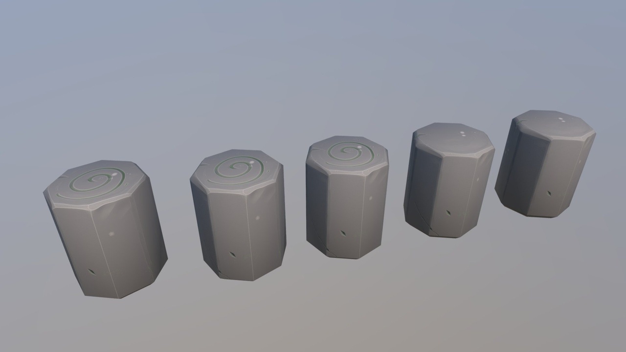 Media 1 for listing Stylized Small Low Poly Rocks [FREE]