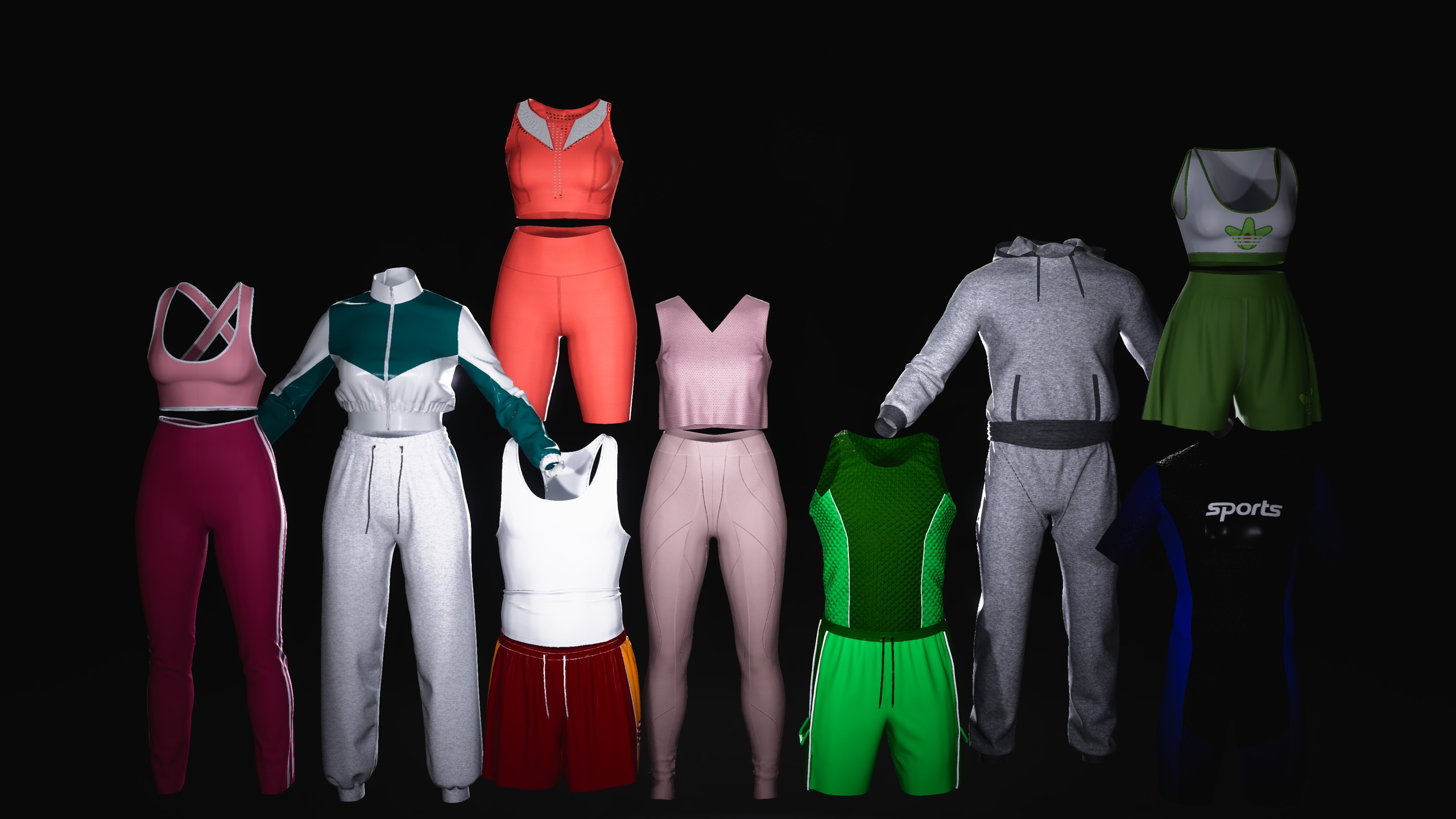 Media 1 for listing MetaHuman Sportswear Outfit Pack