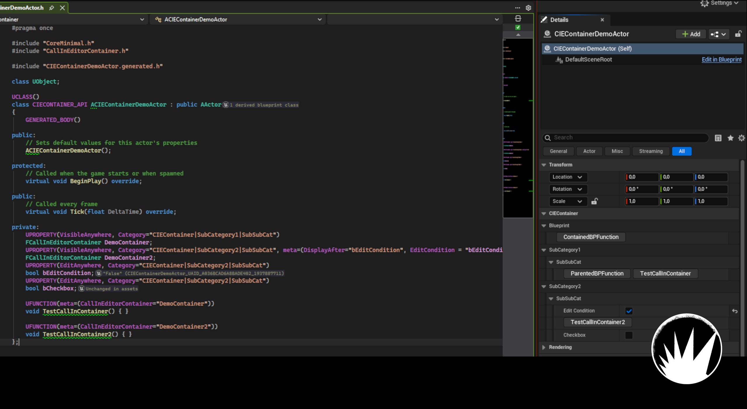 Media 1 for listing CallInEditor Container