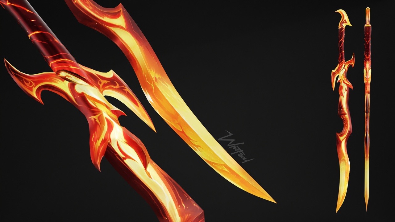 Media 1 for listing Sword Flammacis [Stylized Fantasy]