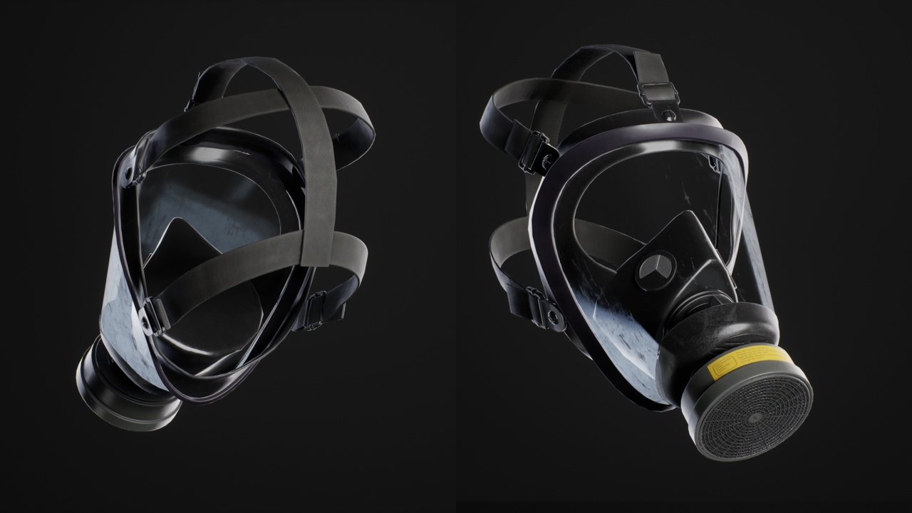 Media 1 for listing Gasmask Glass 02 - Metahuman