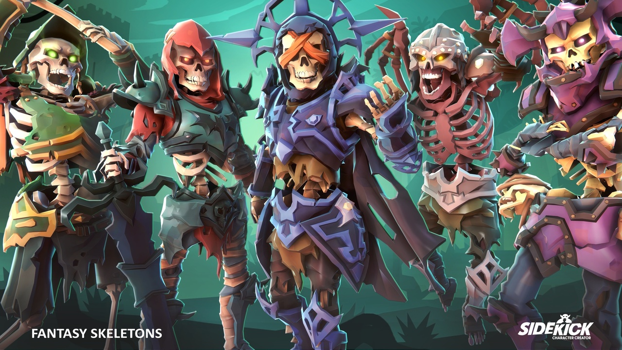 Media 1 for listing Fantasy Skeletons - Sidekick Modular Characters by Synty