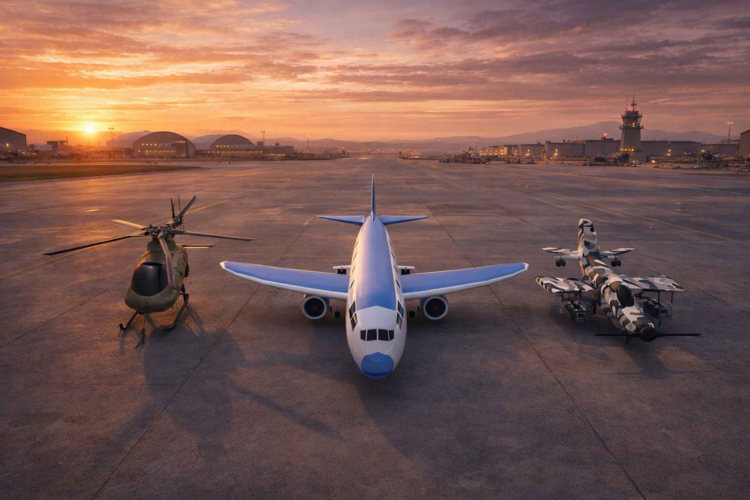 Media 1 for listing Low Poly Airplane – Stylized Game‑Ready Aircraft Model